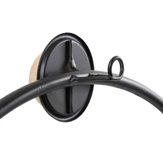 28" Suspended Hanging Wall Clock with Light Brown Woodgrain Frame {8}