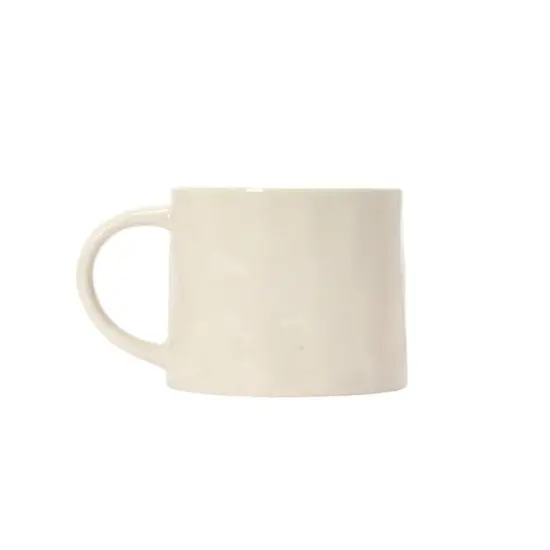 Hello Honey&reg; 16oz. Cream and Blue Stoneware Mug Set with Wax Relief Illustration and Secret Image on Bottom {7}