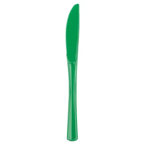 JAM Paper Premium Utensils Plastic Knives Party Pack, 48ct. Green {1}