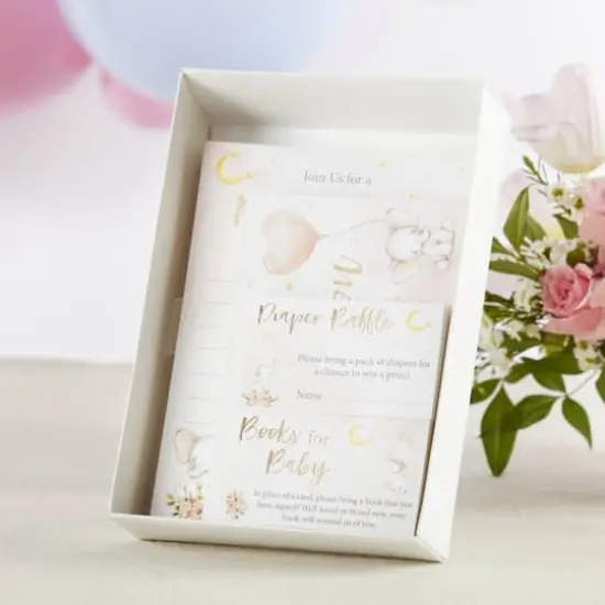 Kate Aspen&reg; Pink Elephant Baby Shower Invitation & Thank You Card Bundle {7}