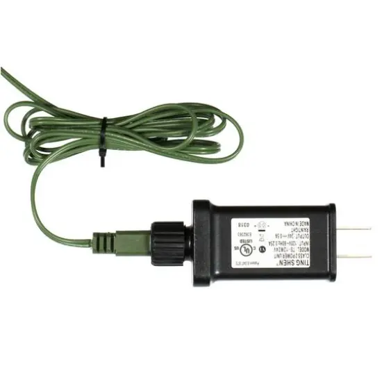 20" Pre-Lit LED Boxwood Cube Stand {5}