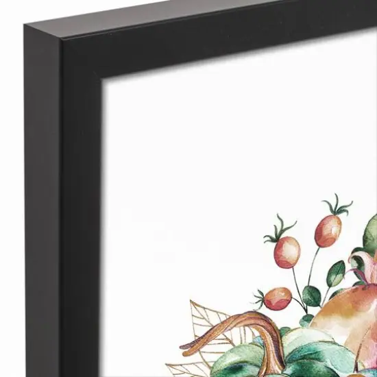 Happy Fall Y'all Canvas Wall Art with Black Frame {3}