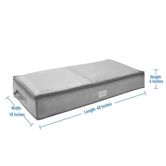 Simplify Under the Bed Storage Bag, 2ct. Gray {4}