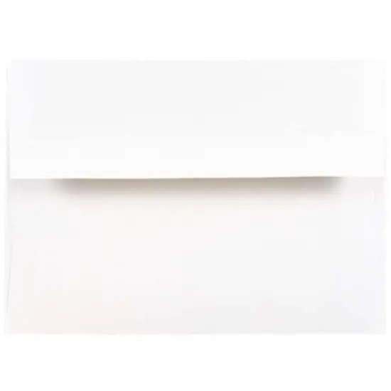 JAM Paper 4.75" x 6.5" Foil Lined Invitation Envelopes, 50ct. White with Silver Foil {4}