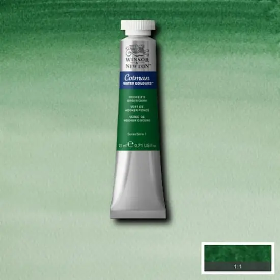 Winsor & Newton&reg; Cotman&reg; 0.71oz. Watercolor Paint Hooker's Green Dark {6}