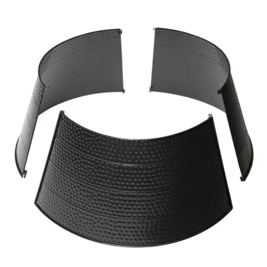 Glitzhome&reg; 22" Hammered Metal Tree Collar Black {8}