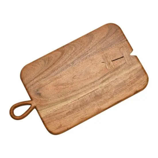 Hello Honey&reg; 18" Acacia Wood Serving Board with Handle {4}