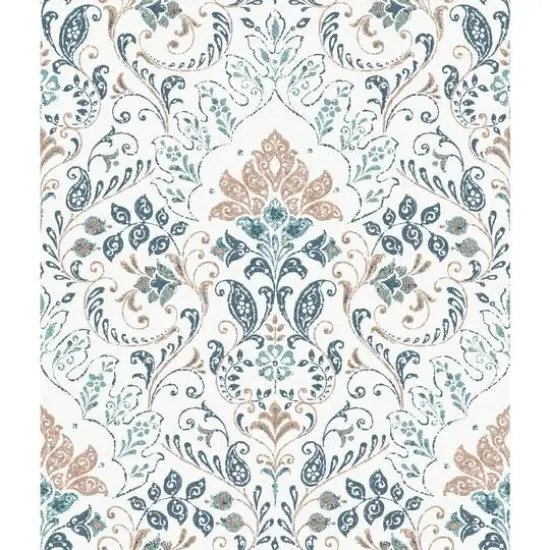 RoomMates Persian Damask Peel & Stick Wallpaper Blue {2}