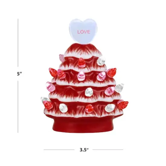 Miss Valentine 4.5" Ceramic Miniature Trees Set, 3ct. {4}