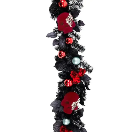 6ft. Red Rose & Ornament Garland by Ashland&reg; {3}