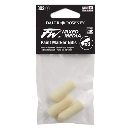 Daler-Rowney&reg; 302 Large 3 FW Empty Marker Nib Set {1}