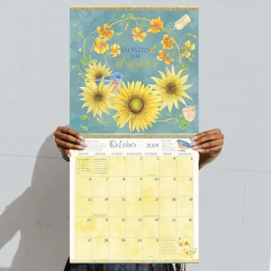 TF Publishing 2024 The Language of Flowers Wall Calendar {6}