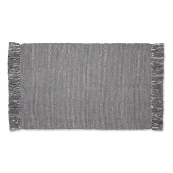 DII&reg; 2-Tone Ribbed Rug, 2ft. x 3ft. Vintage Red/Off White {2}