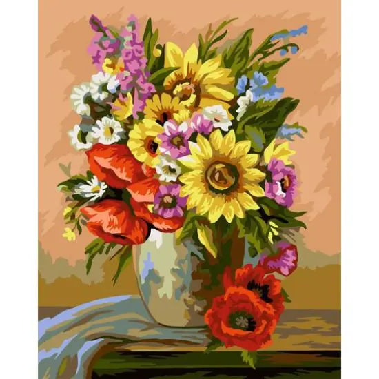 Crafting Spark Sunflowers Painting by Numbers Kit {1}
