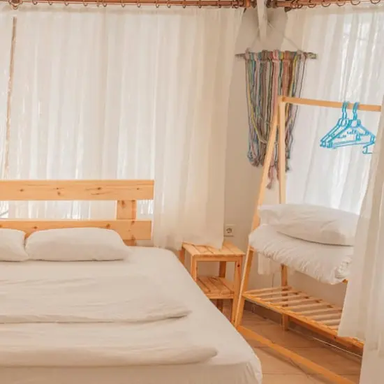 2.5ft. Rustic Knotted Rope Shade on Birch Branch Wall Art {5}