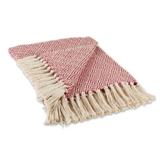 DII&reg; Diamond Throw Barn Red {1}
