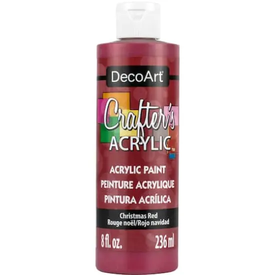 DecoArt&reg; Crafter's Acrylic Paint, 8oz. Christmas Red {1}