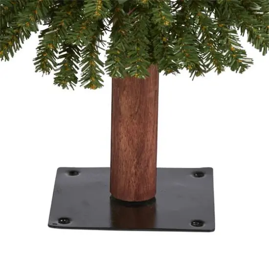 3ft. Pre-Lit Grand Alpine Artificial Christmas Tree, Clear LED Lights {5}