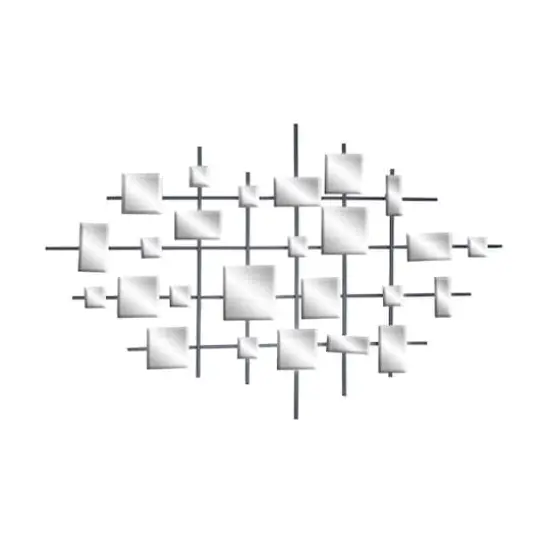 Clear Glam Abstract Metal Mirror Wall D&eacute;cor {4}