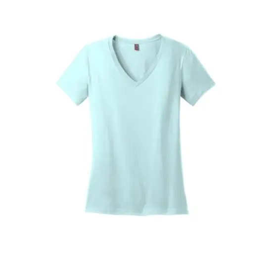 District&reg; Women's Perfect Weight&reg; V-Neck T-Shirt Seaglass Blue {1}