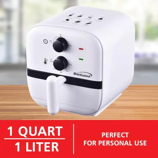 Brentwood White 1qt. 700 Watt Electric Air Fryer {3}