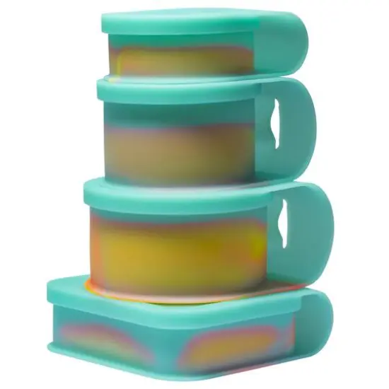 Silipint&reg; 4-Piece Silicone Go Go Bowl Set Aurora {2}