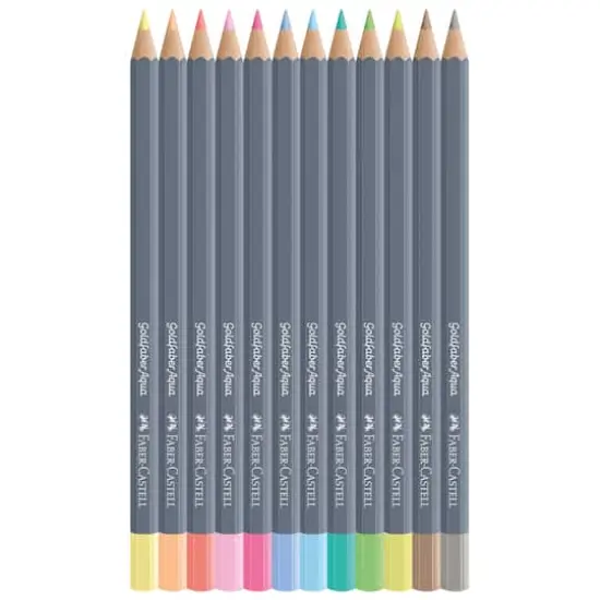 Faber-Castell&reg; Goldfaber Aqua 12 Color Pastel Watercolor Pencil Set {3}