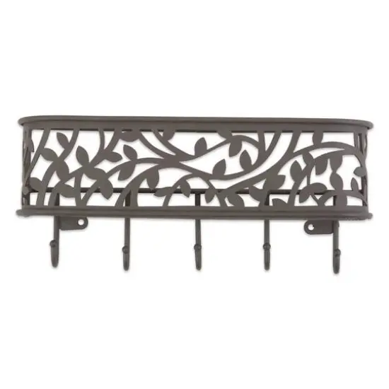 Large Wall Mount Mail & Key Organizer Dark Grey {3}