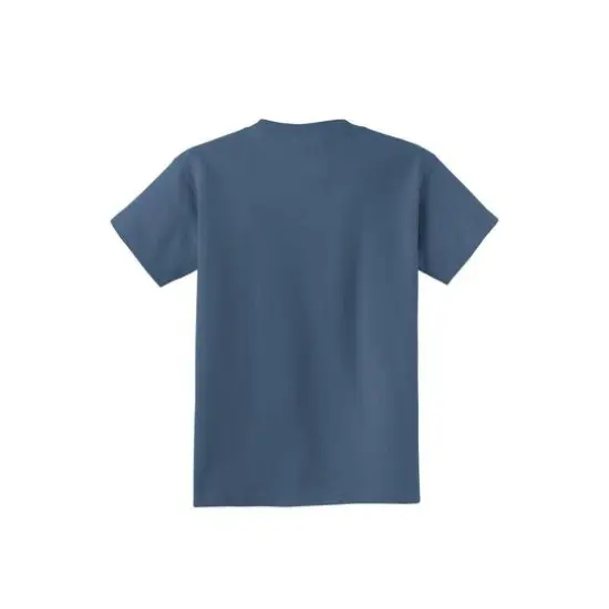 Port & Company® Beach Wash Garment-Dyed Youth T-Shirt Denim Blue {5}