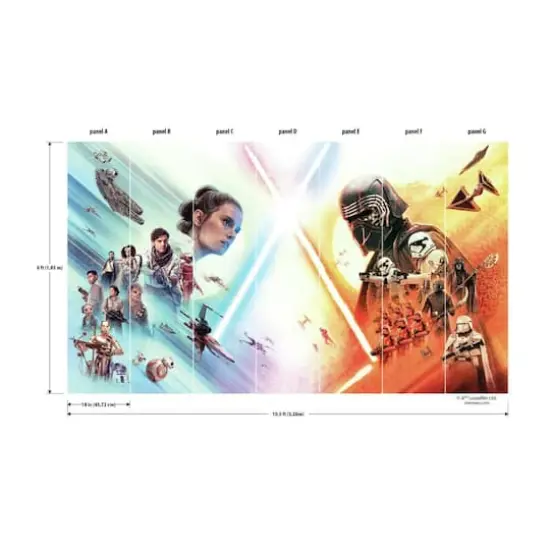 RoomMates Star Wars The Rise Of Skywalker Peel & Stick Mural {5}