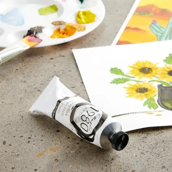 Gamblin 1980 Oil Color, 37mL Ivory Black {3}