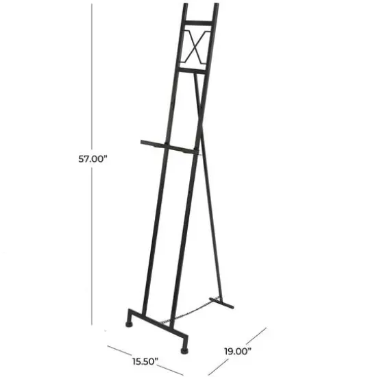 4.75ft. Black Metal Easel {6}