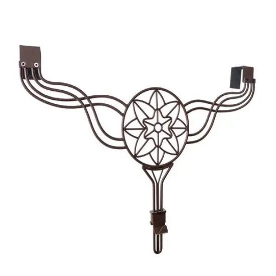Village Lighting Flower Adjustable Wreath Hanger for Door {6}