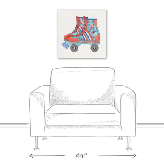 Superstar Rollerskate Canvas Wall Art {6}