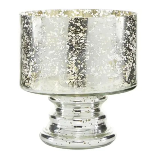 7" Clear Glass Contemporary Candle Holder {3}