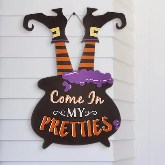 32" Glitzhome&reg; Halloween Witch Yard Stake {4}