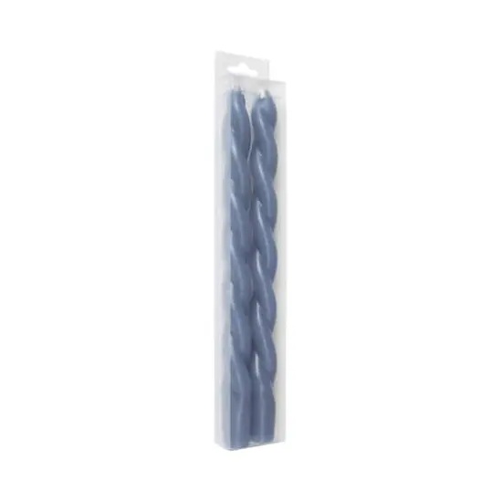 10" Unscented Twist Taper Candles, 2ct. by Ashland&reg; Dark Blue {3}