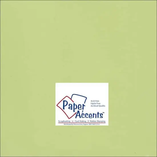 PA Paper&trade; Accents 12" x 12" 65lb. Smooth Cardstock, 25 Sheets Sour Apple {1}