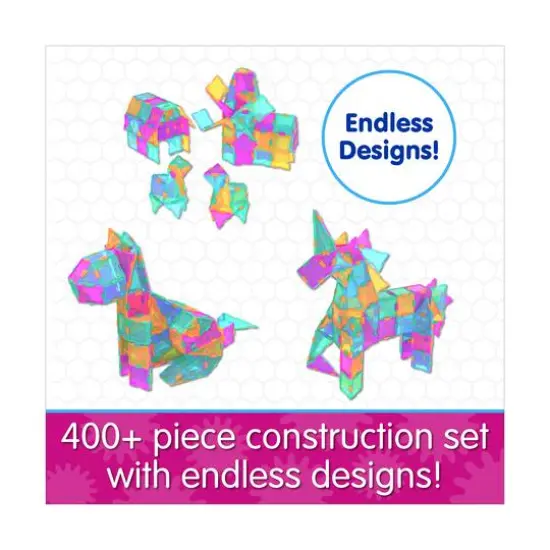 Techno Tiles - Super Building Set: Pastel Colors: 400+ Pcs {8}