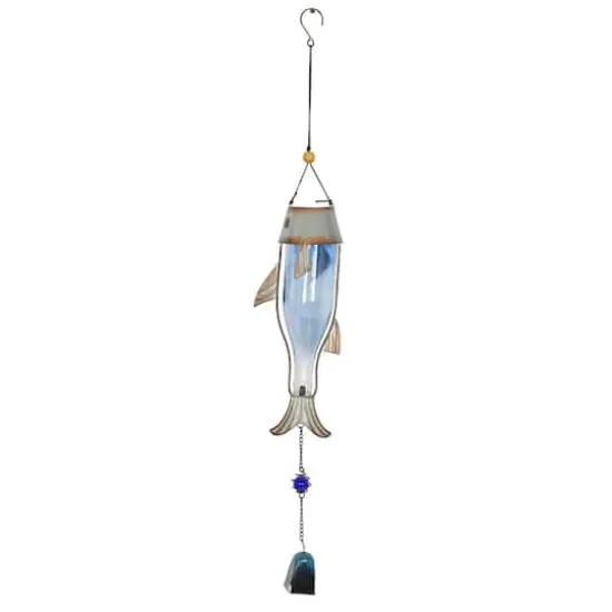 2.6ft. Multicolored Metal Coastal Windchime Set {6}