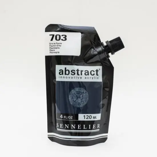 Sennelier Abstract&reg; Satin Acrylic Paint, 4oz. Payne's Gray {1}