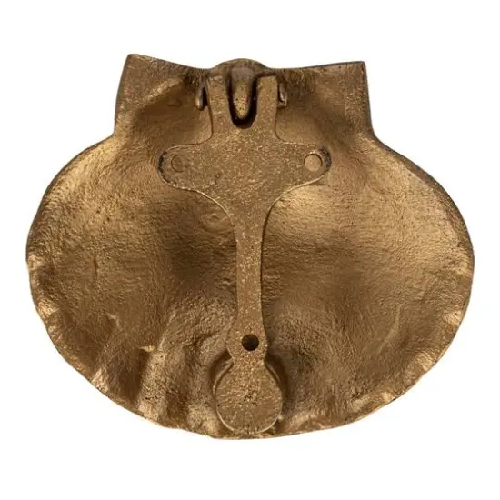 Hello Honey® Golden Antique Cast Metal Shell Door Knocker {6}