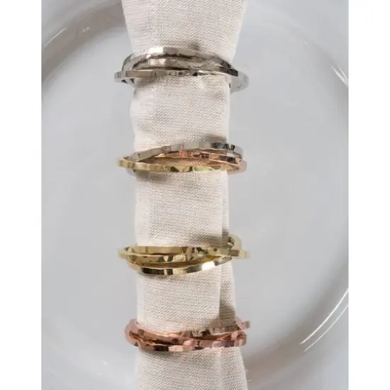 DII&reg; Triple Intertwined Napkin Rings, 6ct. {3}