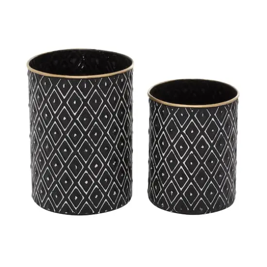 Black Metal Farmhouse Decorative Jar Set {3}
