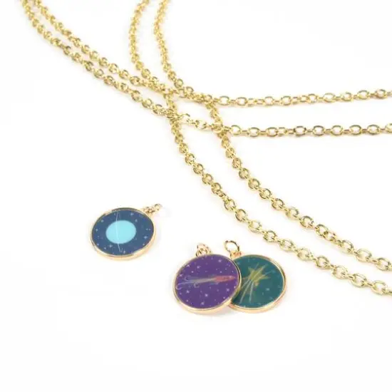 Round Lenticular Space Charm Set by Bead Landing&trade; {6}