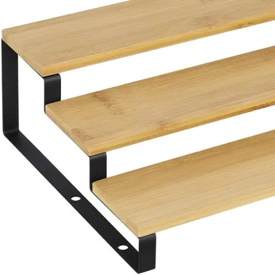 Natural 3-Tier Expandable Step Spice Rack for Kitchen Cabinet, 4ct. {6}