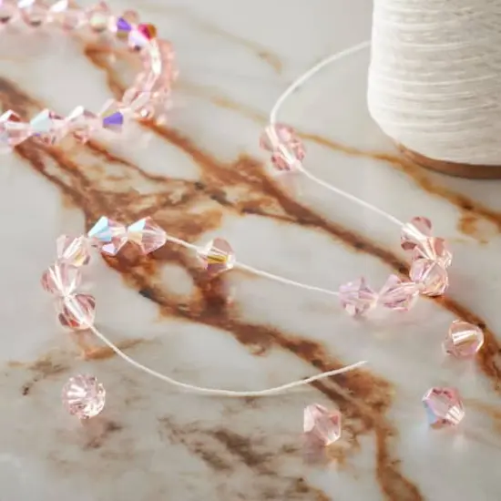 Gudebrod 0.015" Waxed Polyester Thread White {3}