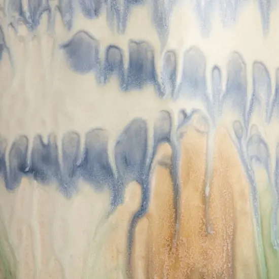 Hello Honey&reg; 14.5" Multicolor Stoneware Vase with Reactive Glaze {5}