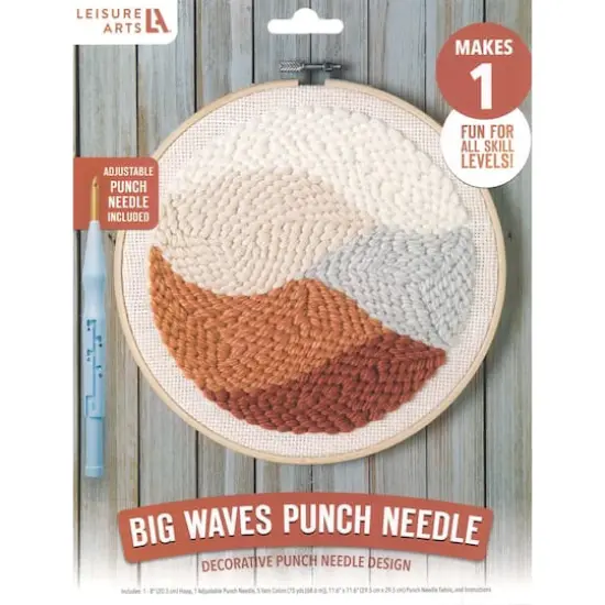 Leisure Arts Big Waves Punch Needle Mini Maker Kit {1}