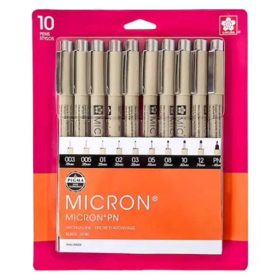 Pigma&reg; Micron&trade; Fine Line 10 Pen Set {1}
